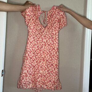 Altar'd State Coral Floral Dress